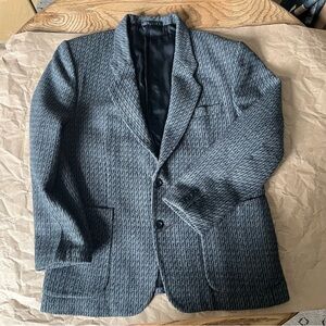 Vintage Men's XL Textured Blazer, Classic Cut